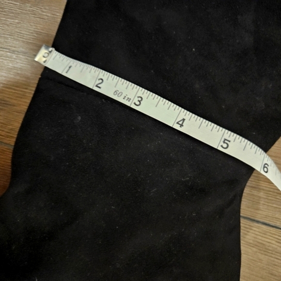 Good American The Weekend Black Suede Over The Knee Boot Size 9 - Picture 14 of 14